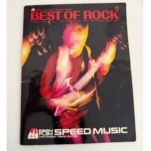 Vintage Easy Play Speed Music Best of Rock 18 Songbook Piano Organ Guitar 1970s